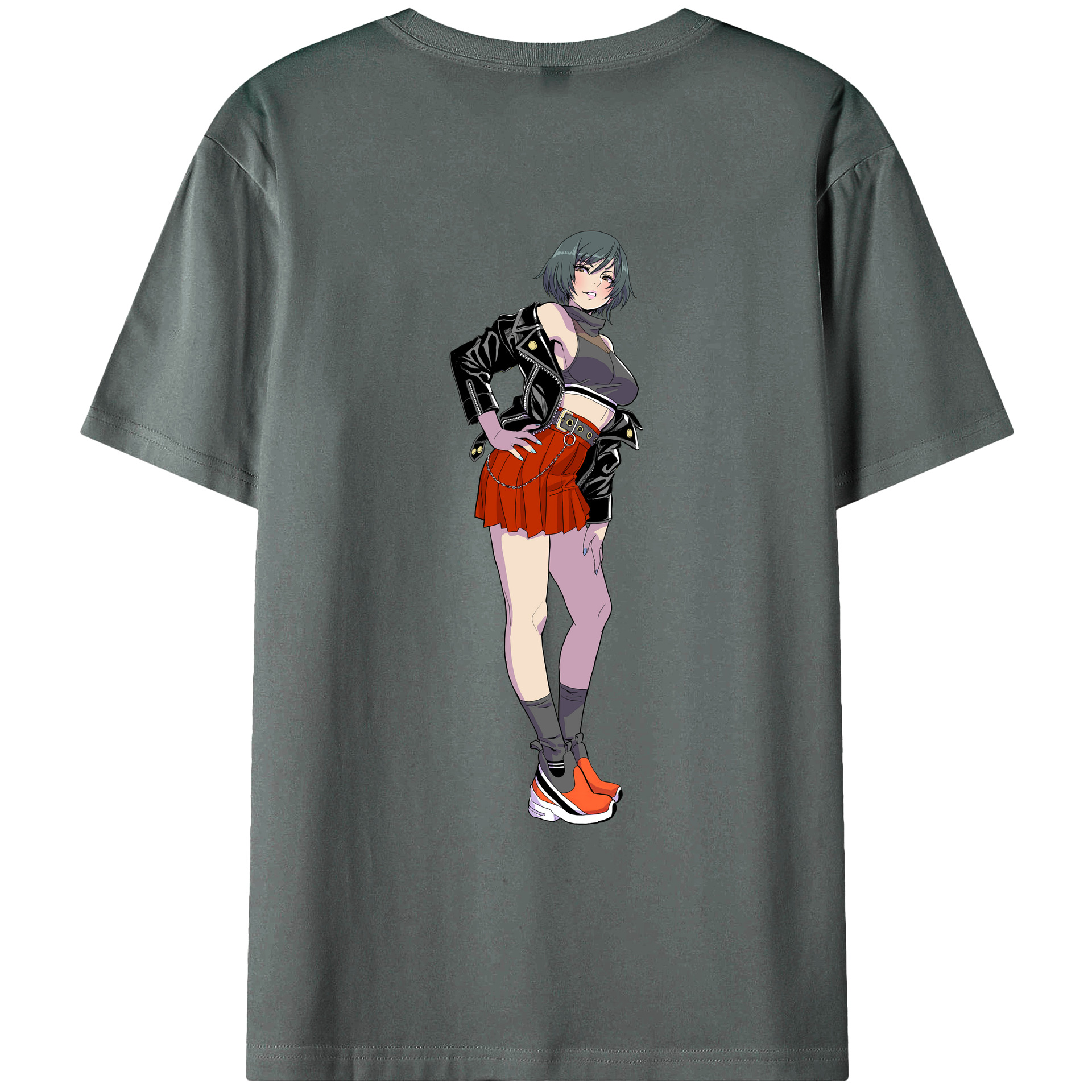 （画像用） 呪術廻戦 Jujutsu Kaisen 綿100％ メンズ半袖Tシャツ（バックプリント） 通気性